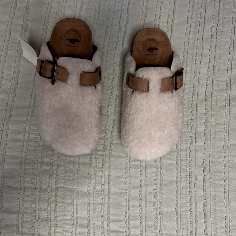 Cozy Kids' Shearling Clogs